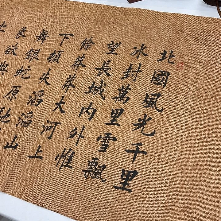 书法沁园春雪李淦………………
