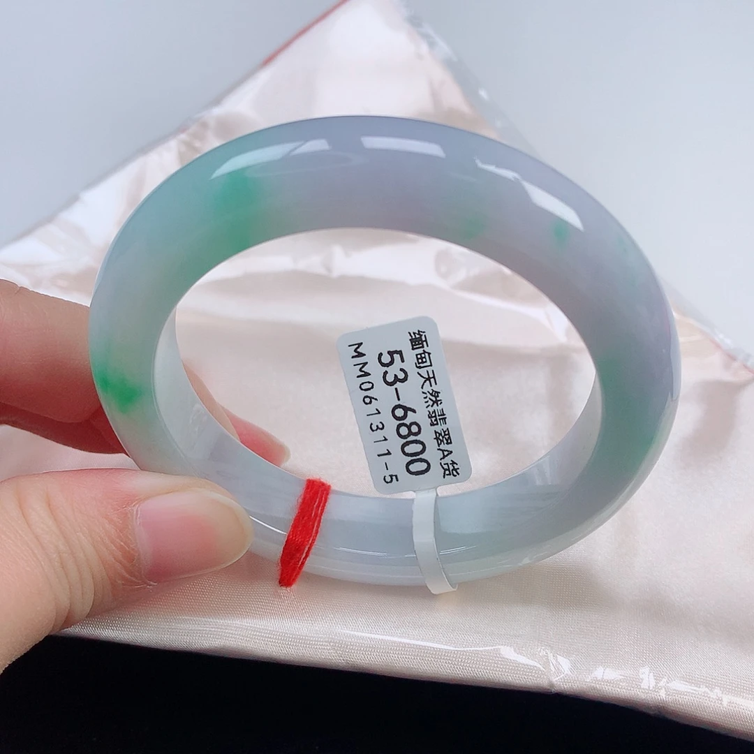 未镶嵌手镯翡翠53正圈