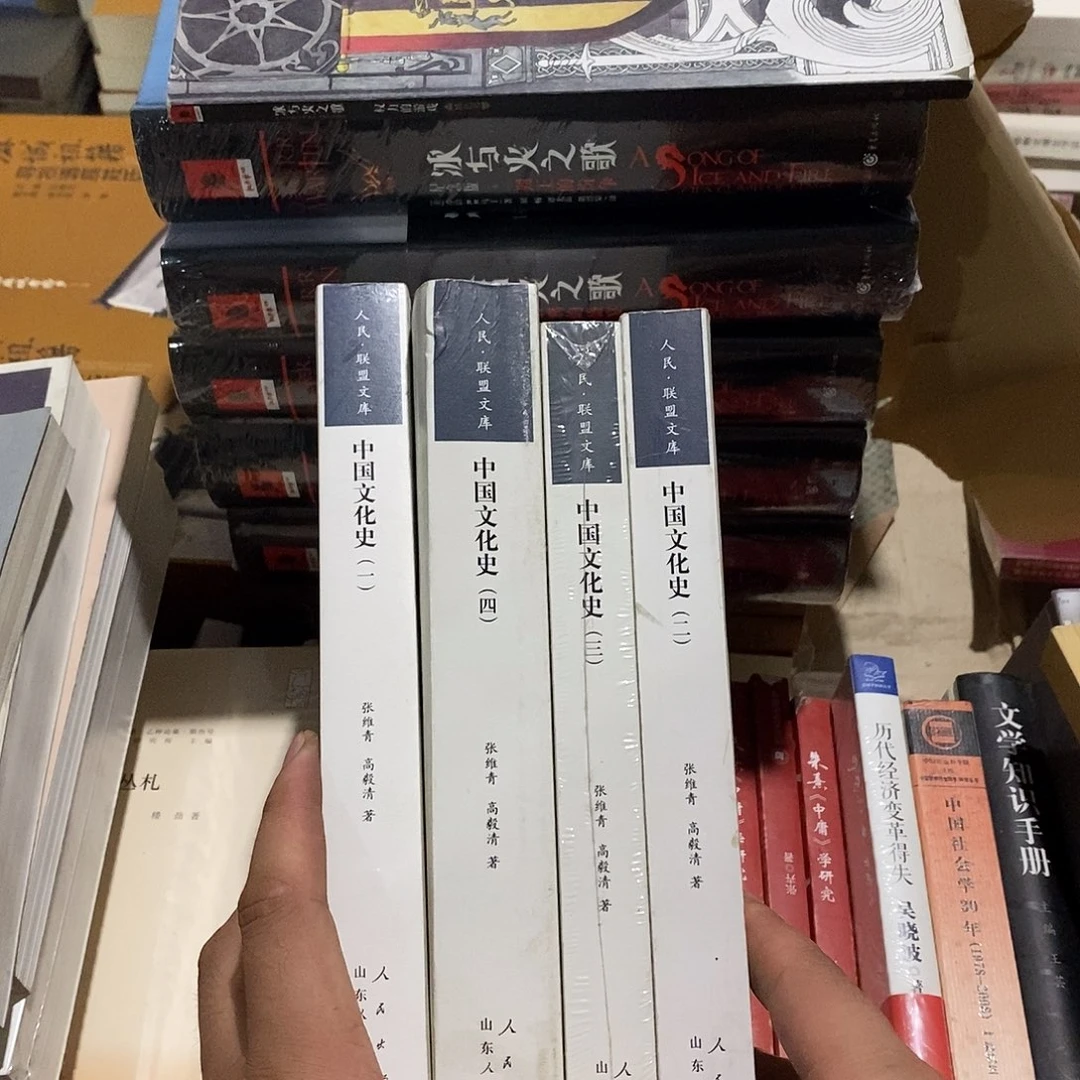中国文化史四本微瑕