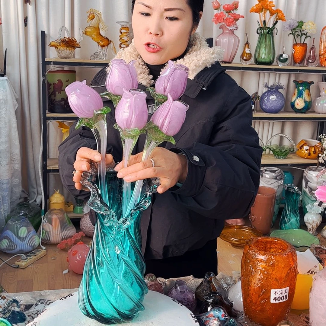 5花1瓶家悦琉璃工艺品