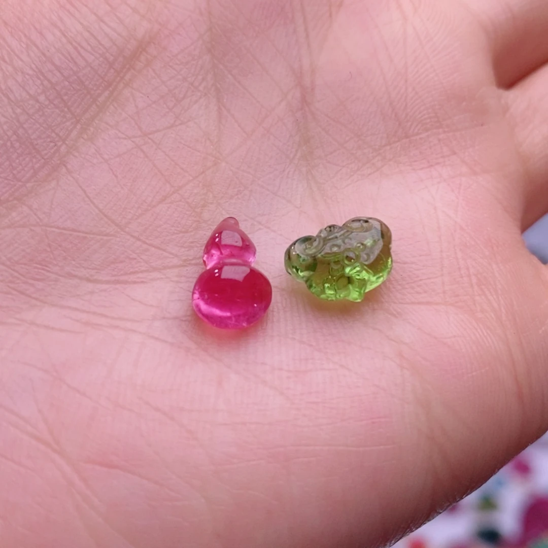 颈饰未镶嵌碧玺福禄双全小滴溜半成品yy