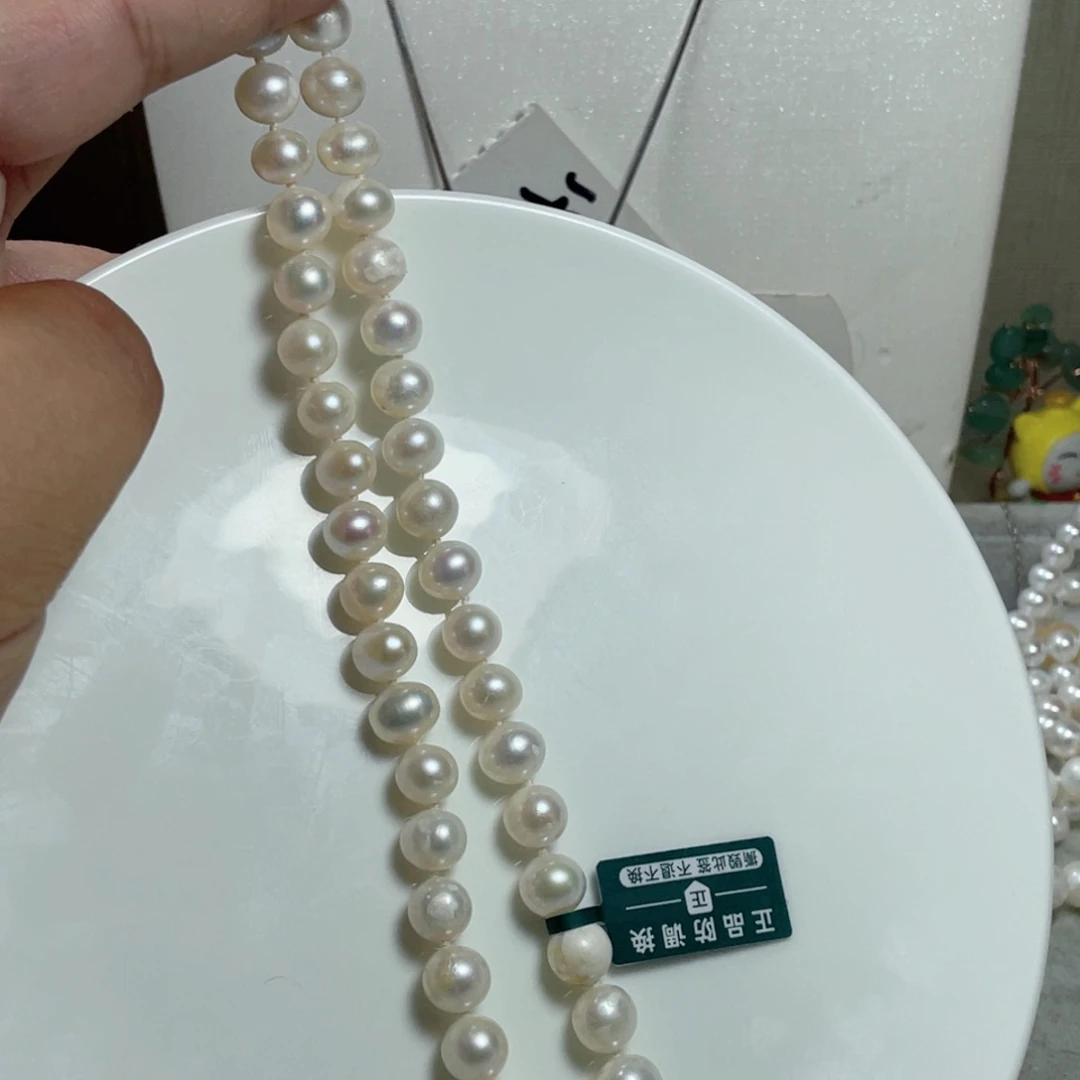 淡水珍珠14K金镶嵌颈饰