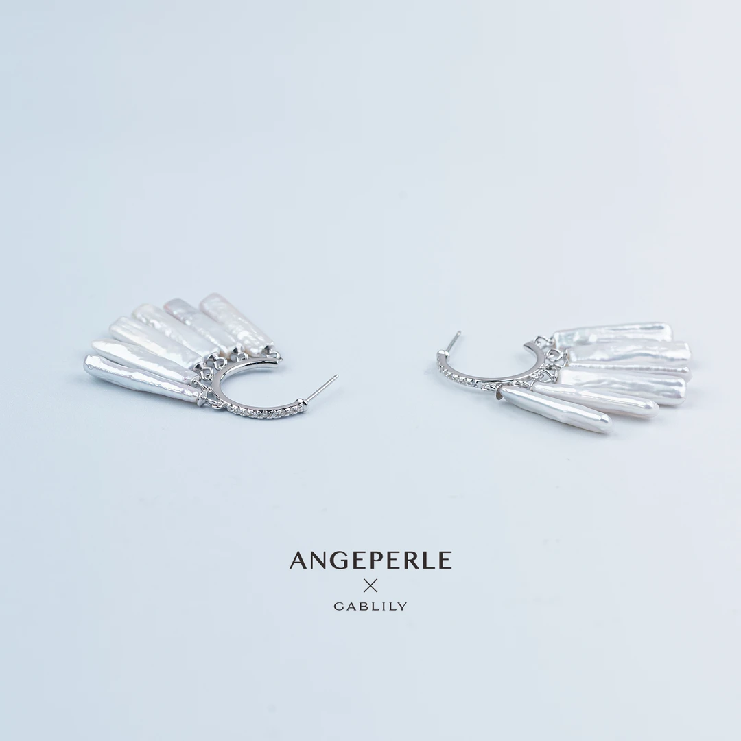 天使之泪一帘幽梦淡水珍珠5.5X20耳饰S925银多样性发货【珠珠推荐】