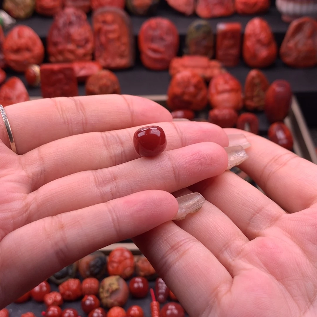 南红玛瑙南红川料原矿老型单珠10.9mm未镶嵌《**》