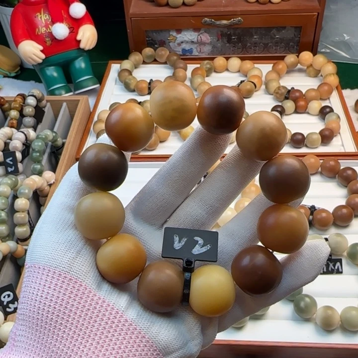 菩提根/象牙果手串卡23苹果干磨微瑕