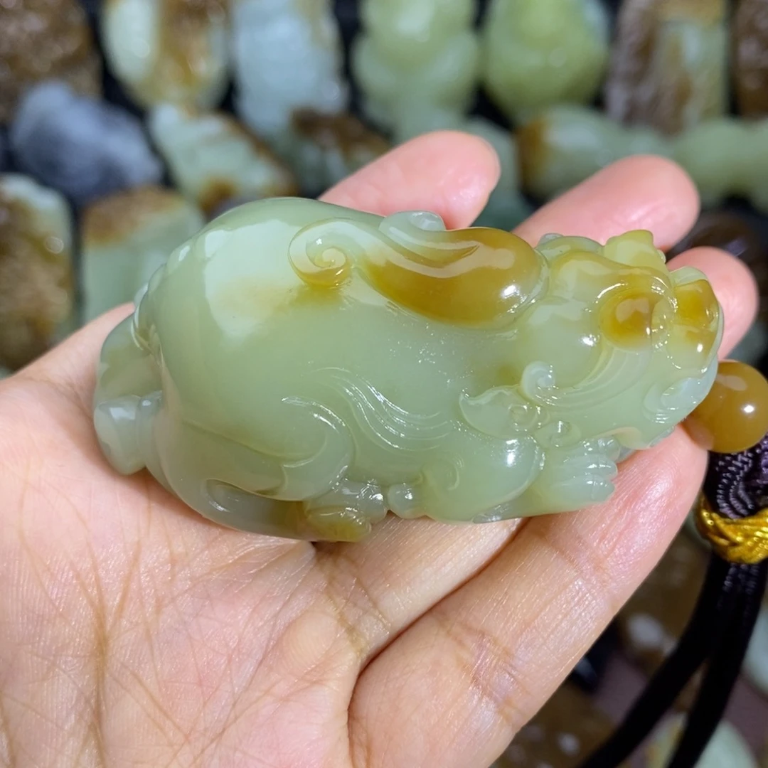 项链未镶嵌和田玉（糖玉）1****^