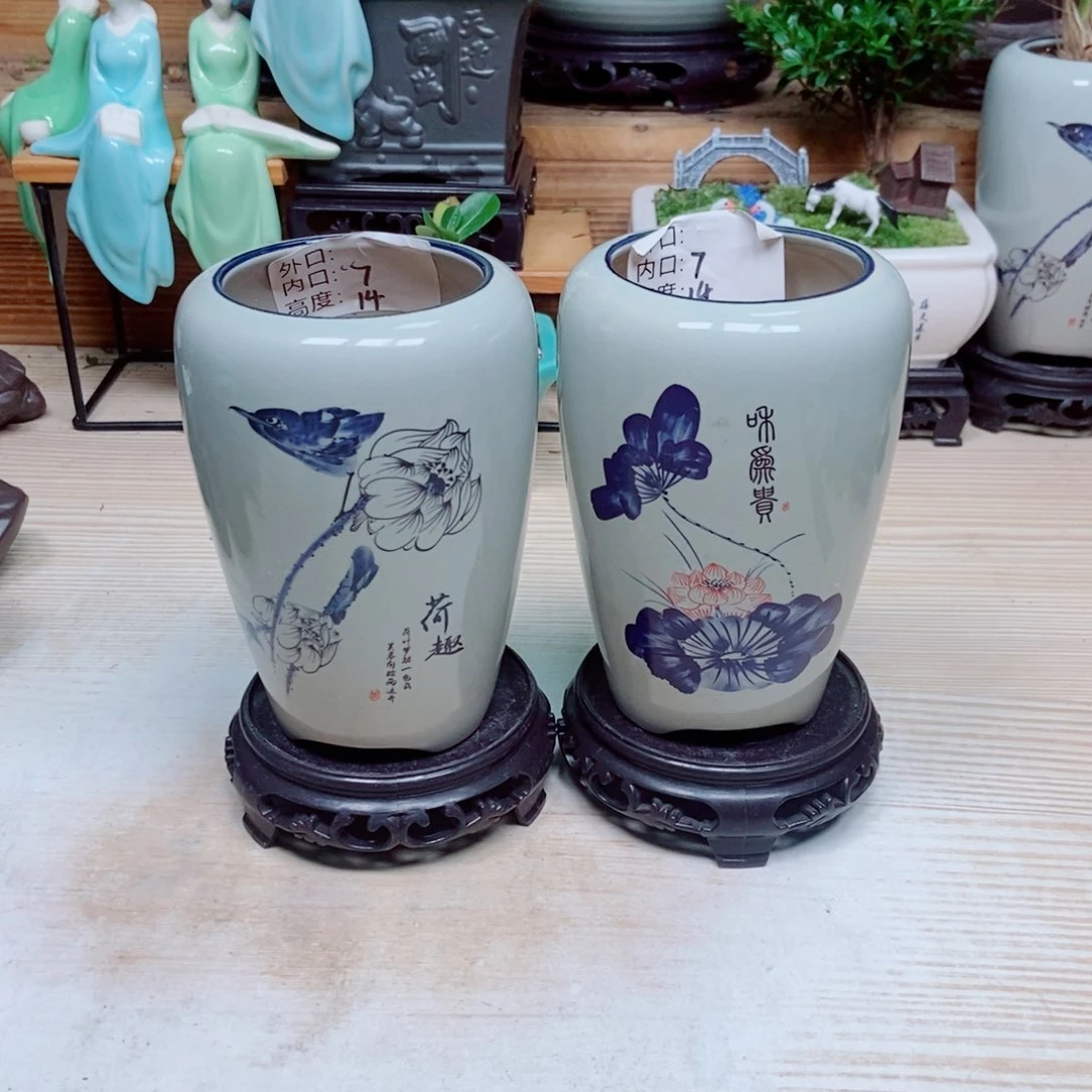 瓷片陶瓷花盆陶瓷艺术