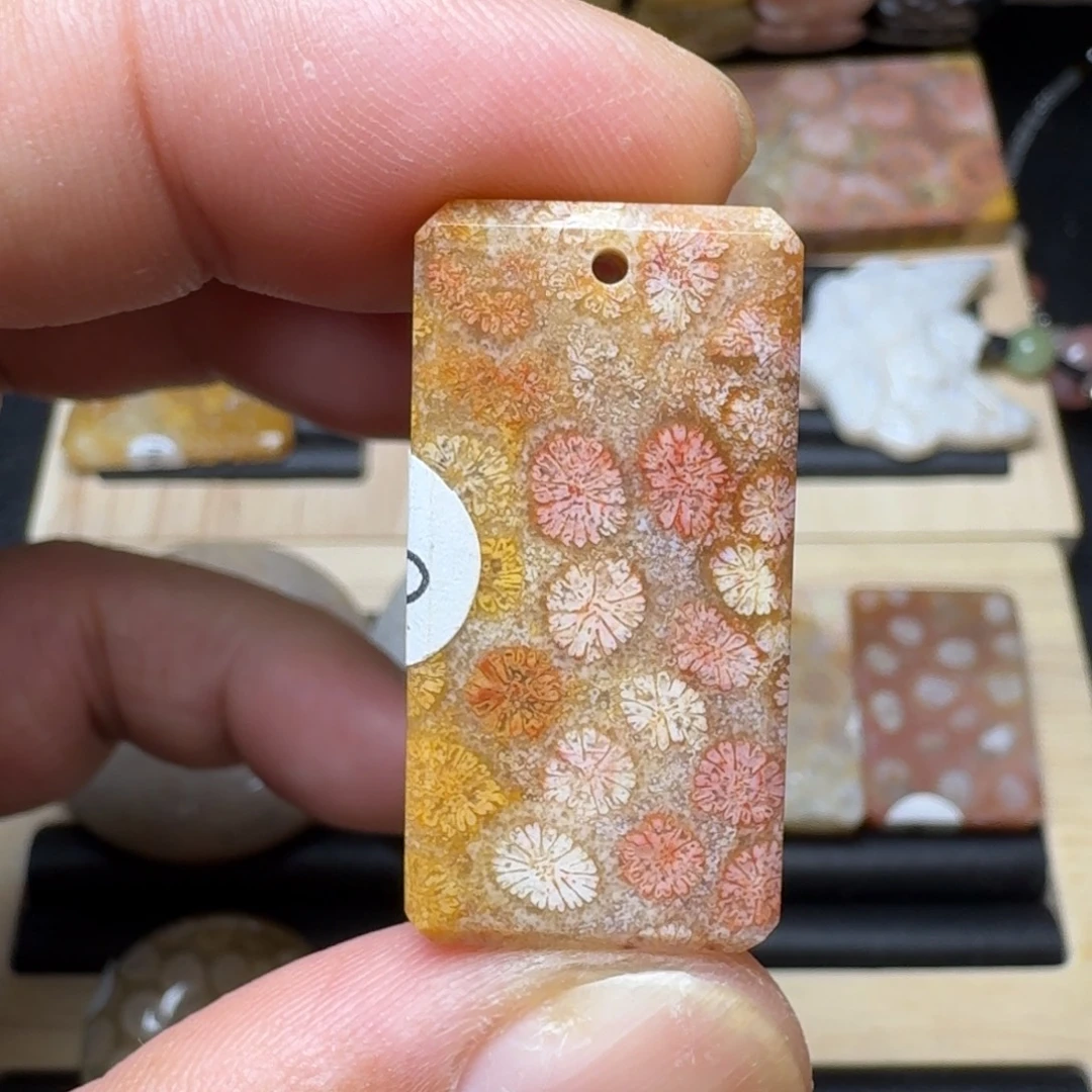 未镶嵌纯天然色有机玉石保真色硅化玉