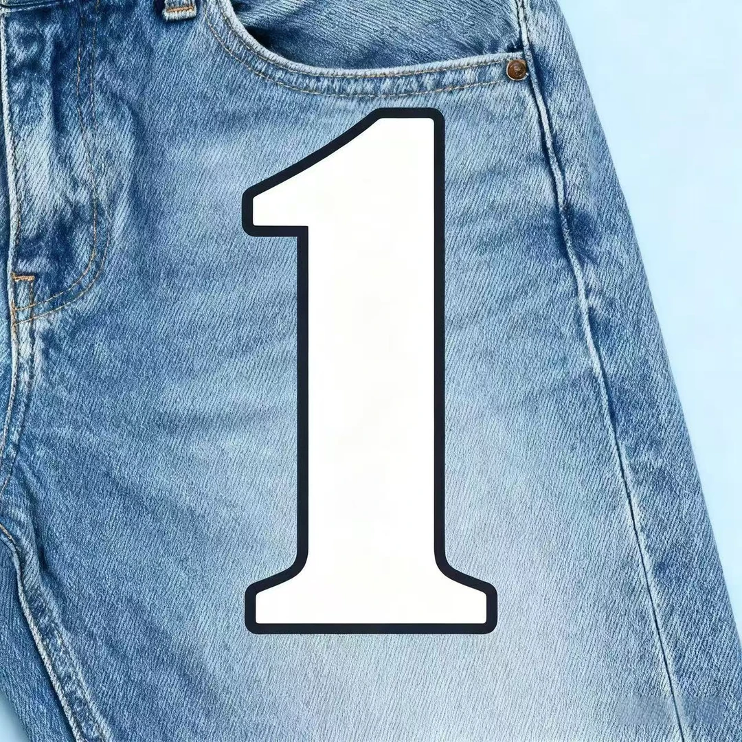 1.（格）1-40直筒裤扎染牛仔裤男士