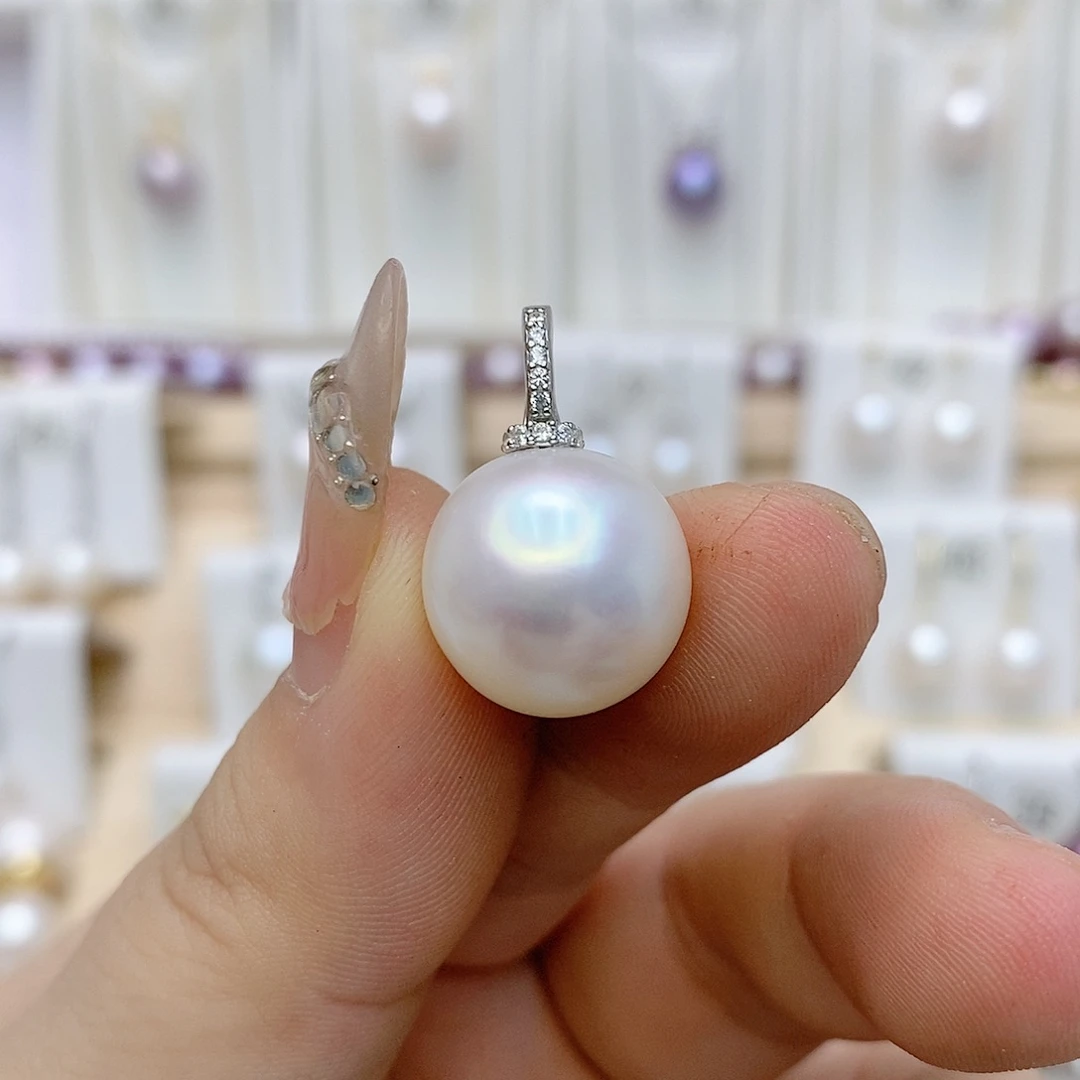 淡水珍珠颈饰银S925镶嵌