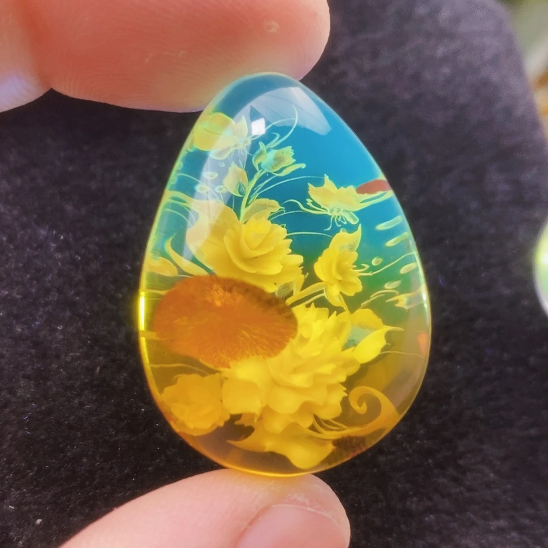 【闪购商品】金珀吊坠(不含链)未镶嵌