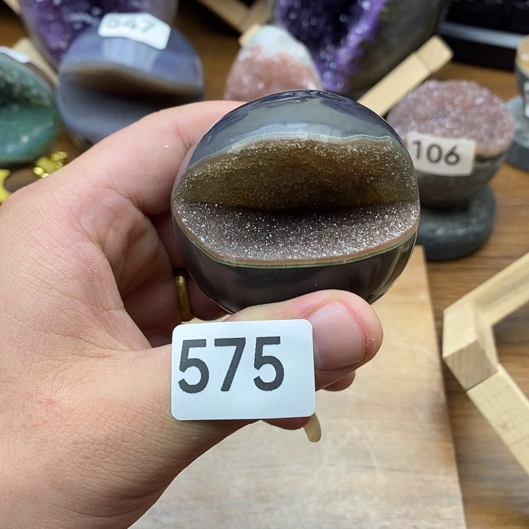 紫晶摆件未镶嵌开口笑