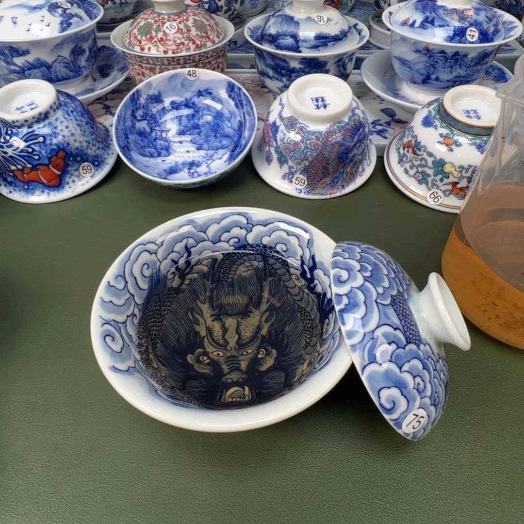 景德镇纯手工纯手绘茶具木木75