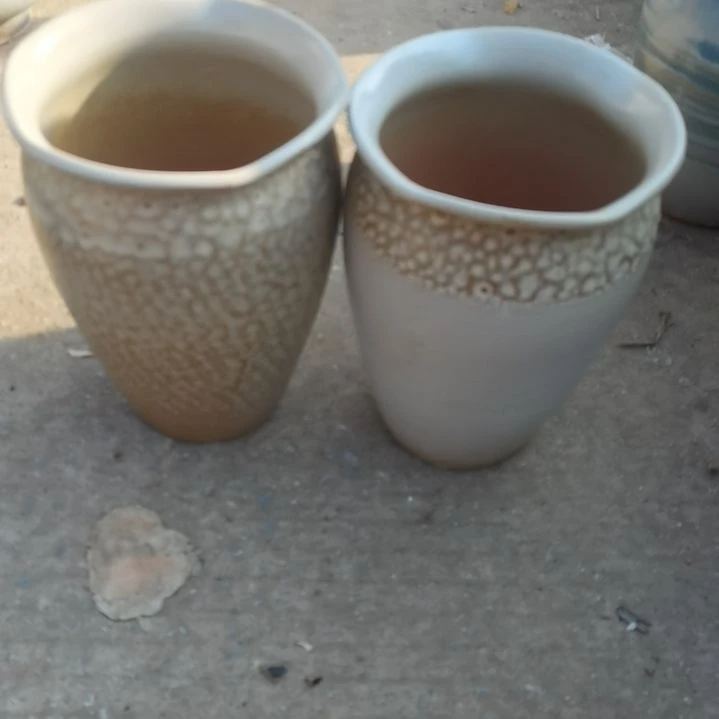 红陶17/24瑕疵两个盆