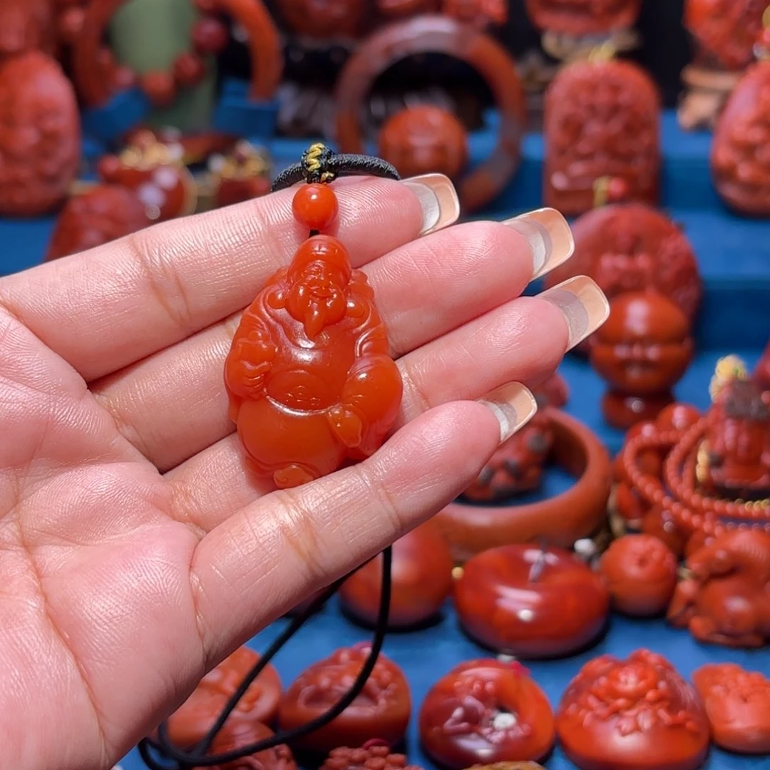 未镶嵌雕刻南红玛瑙