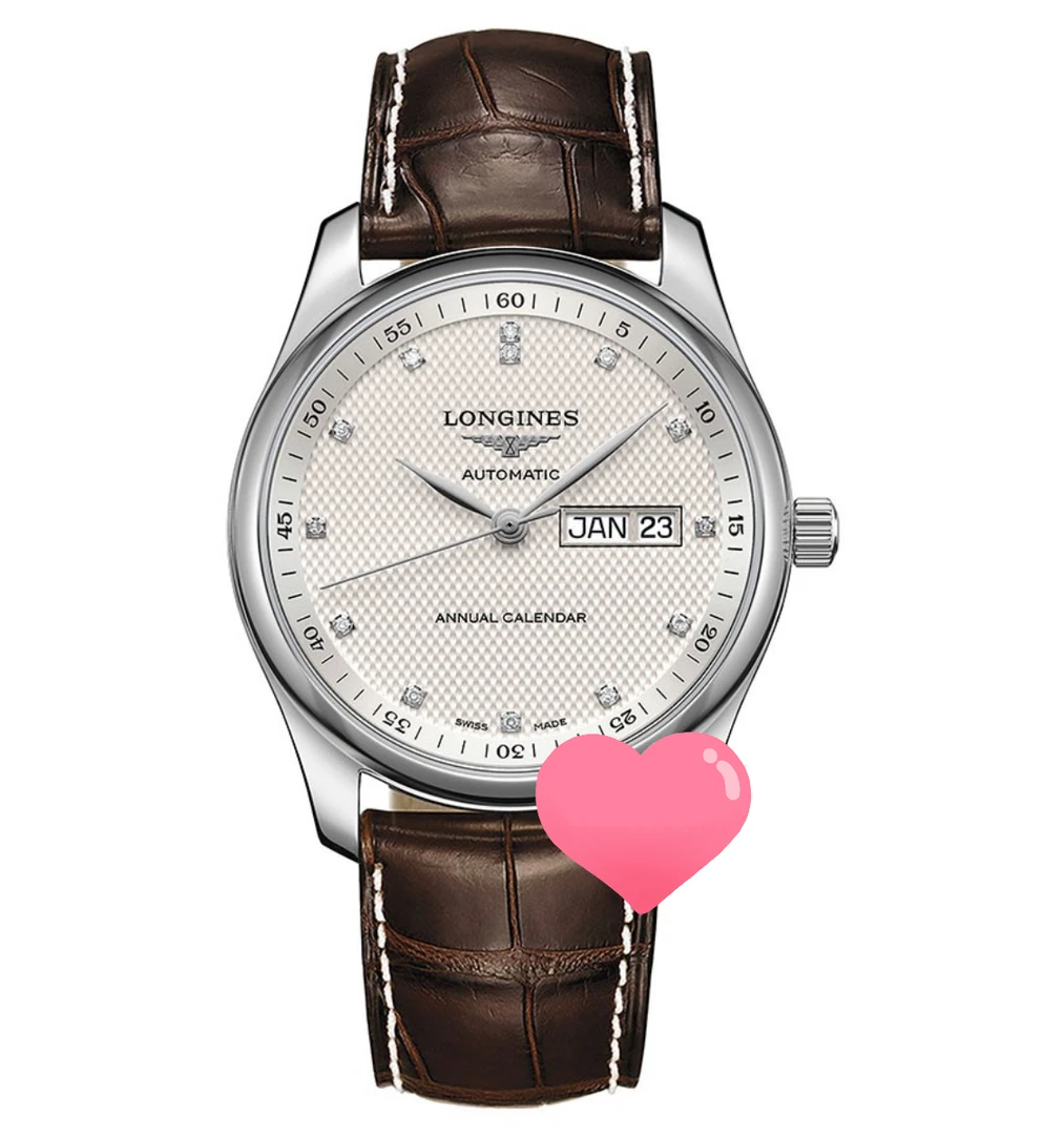 99新 Longines/浪琴 /名匠910/钻刻皮带款/表径40/自动机械