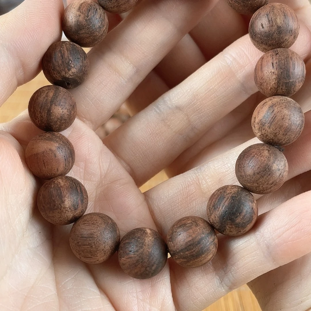 降真香手串/手链1.2白油陈化老料黄金甲