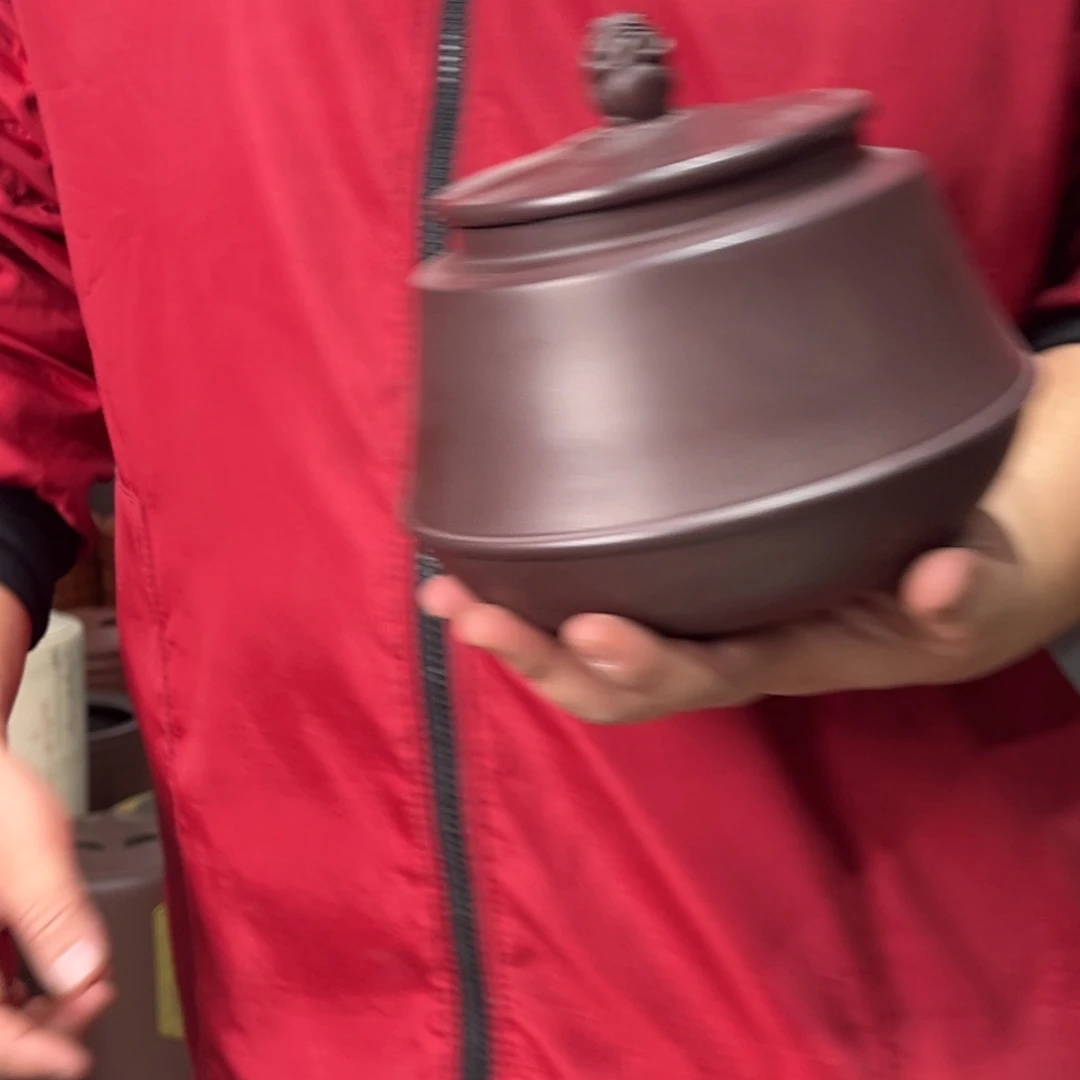 白***头紫砂茶叶罐茶叶罐