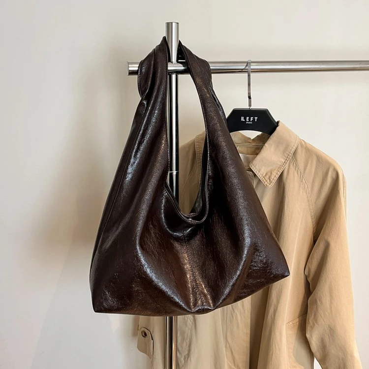 复古通勤包包女2025新款休闲百搭托特包高质感腋下女包