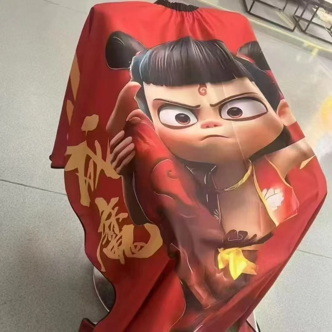 防水焗油围布不沾发理发店烫染发围布剪发围布理发专用围布防静电