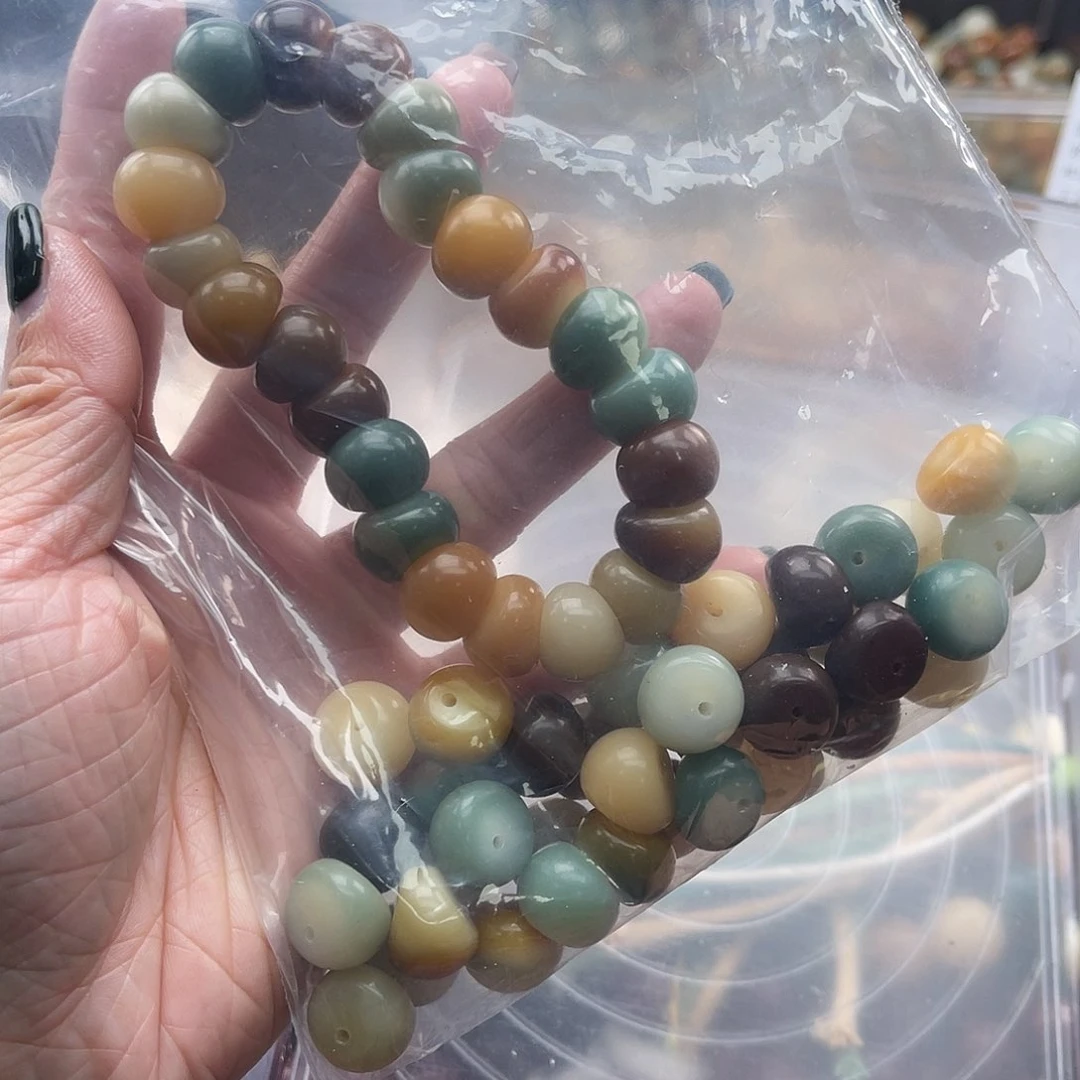 白玉菩提吊坠Q/14mm/40颗锅底