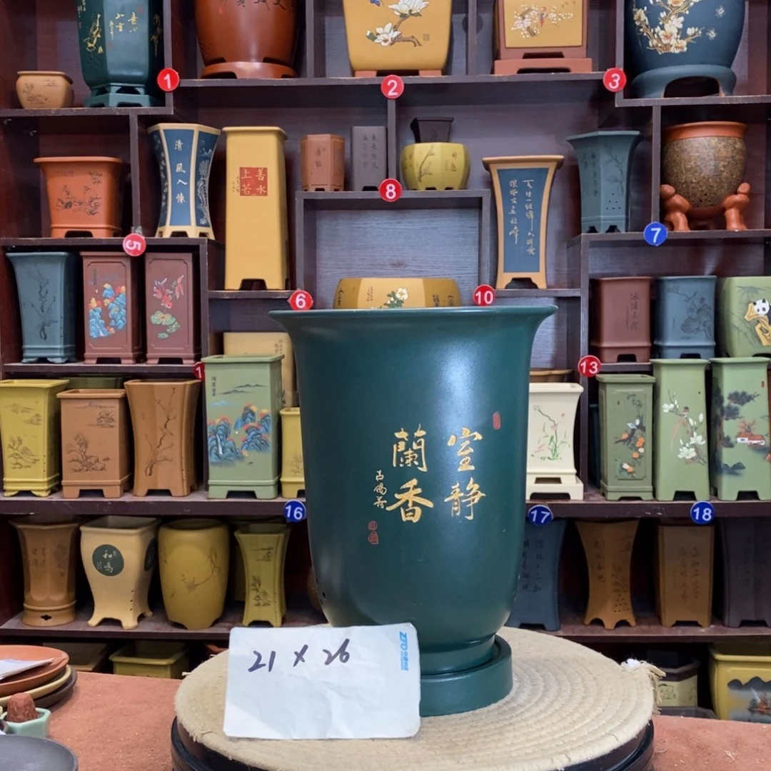 紫砂花盆紫砂花盆