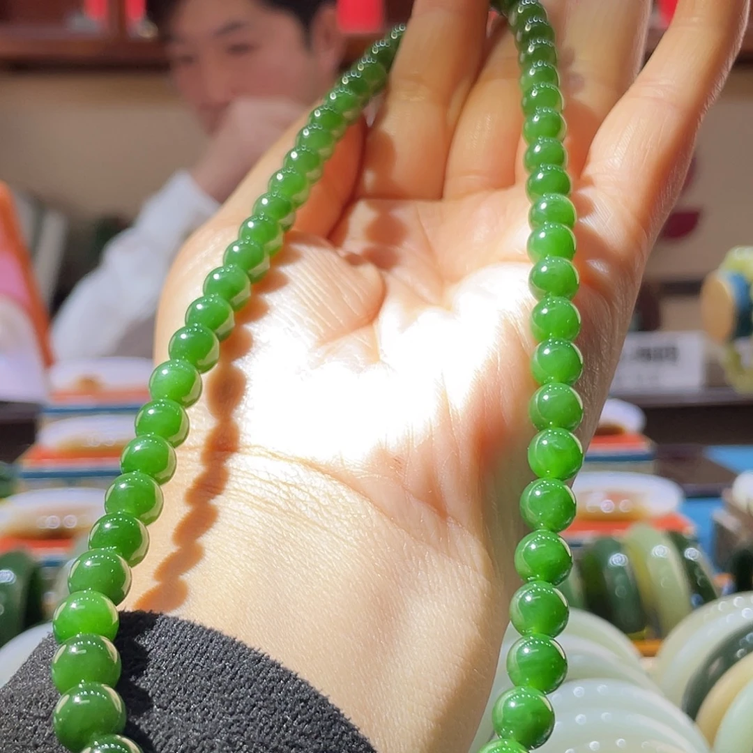 和田玉（碧玉）未镶嵌手链