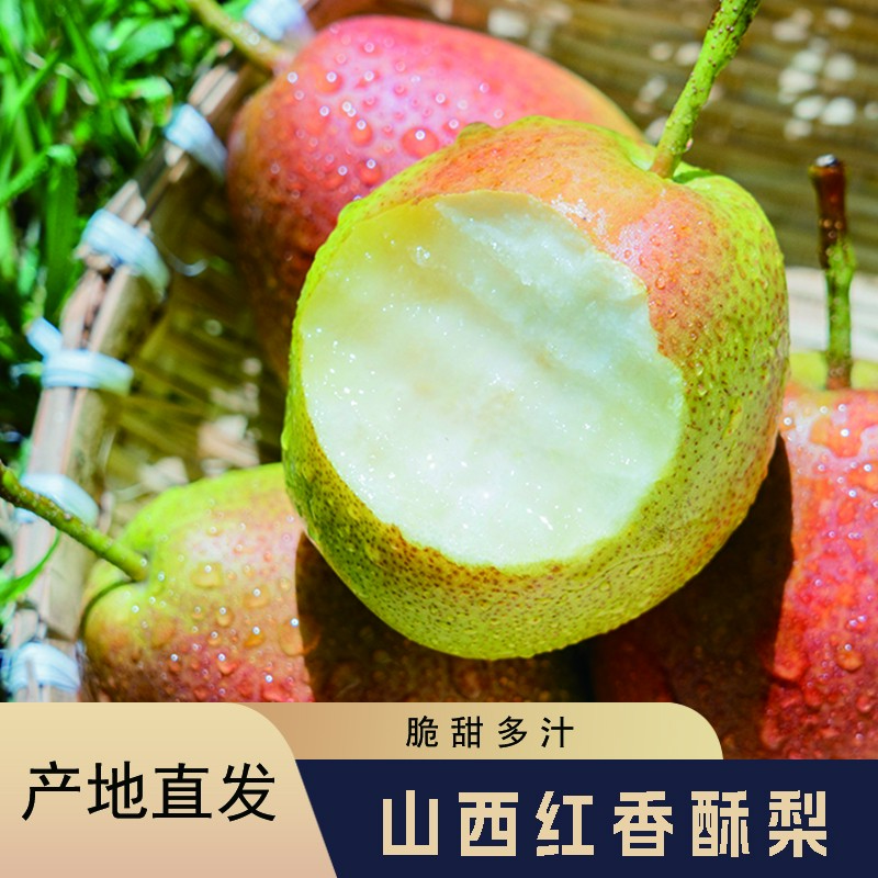 【山西红香酥梨】孕妇新鲜水果脆甜多汁细腻无渣产地直发整箱包邮