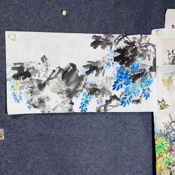 国画国画花鸟画作品