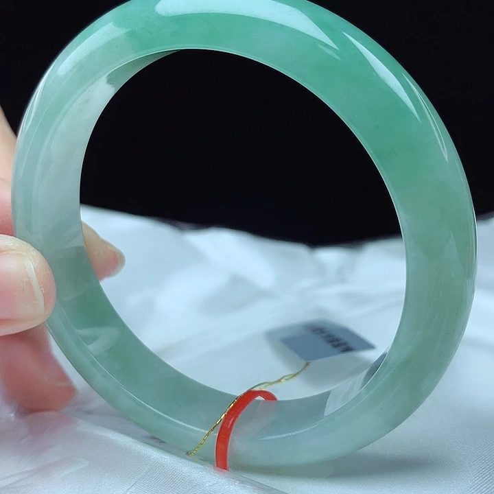 清***风翡翠未镶嵌手镯56圈4493