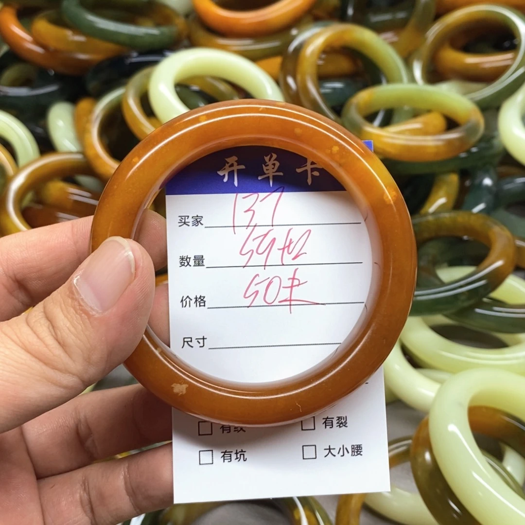 未镶嵌蛇纹石玉手镯