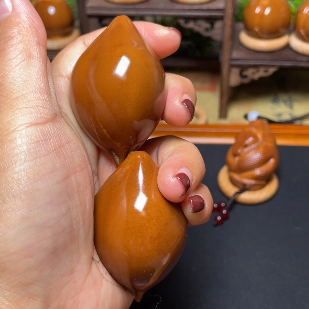 橄榄核吊坠蝴蝶37一对