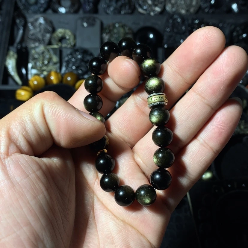 【闪购商品】黑曜岩珠宝奇石未镶嵌小*能