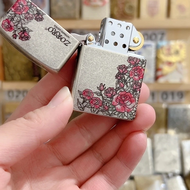 佐罗902古银玫瑰花园外壳+1个四代盾卡银色内胆