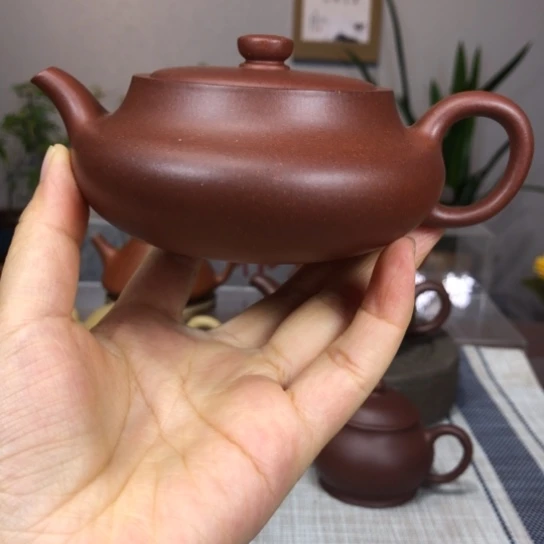 茶壶紫砂红皮龙桑盘200cc
