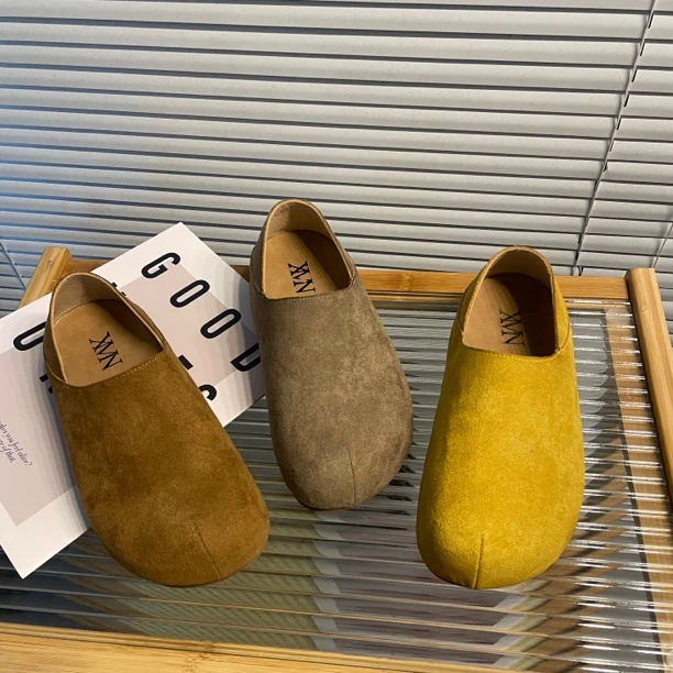 2025春款经典厚底5厘米两穿勃肯鞋l半拖