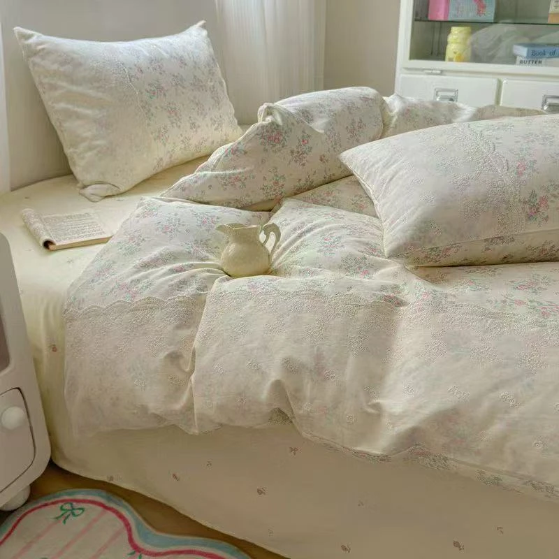 美玲 绿野仙踪花边款系列双面全棉花边三件套四件套设计