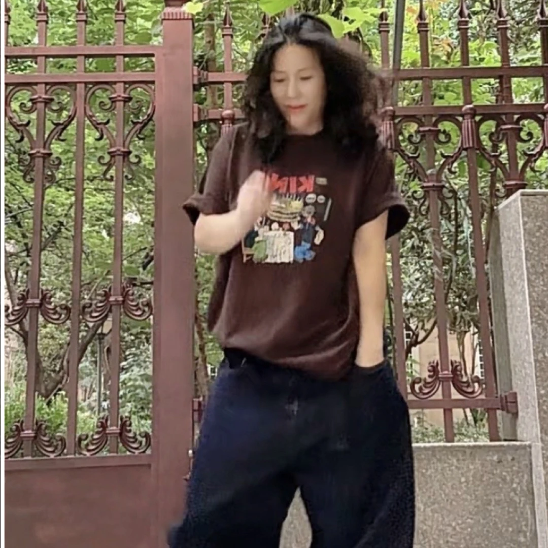 秋季新款 加厚卡通印花痞帅T恤 衣长70 胸围 125