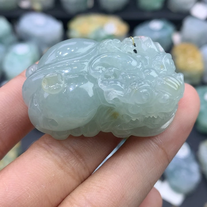 翡翠未镶嵌颈饰天然缅甸翡翠
