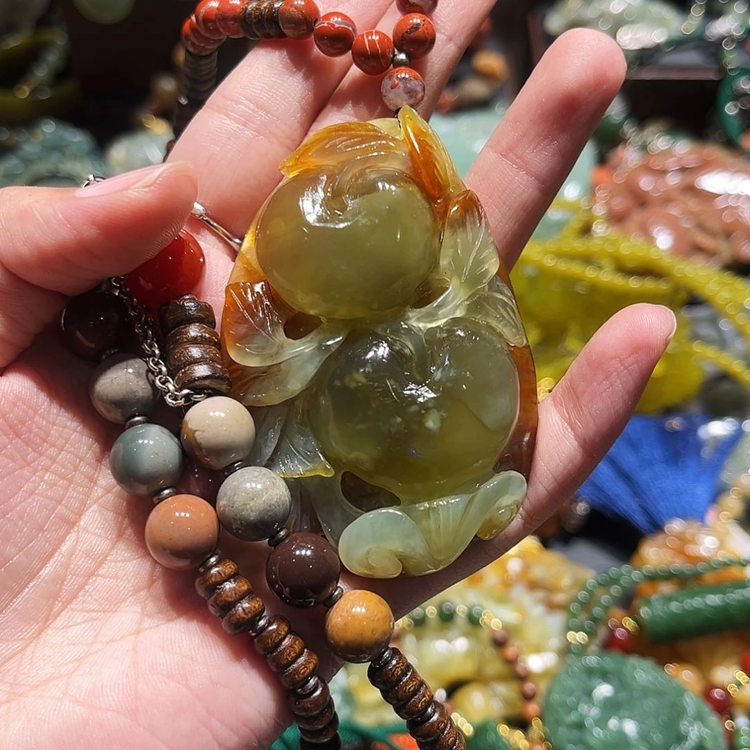 未镶嵌岫玉毛衣链