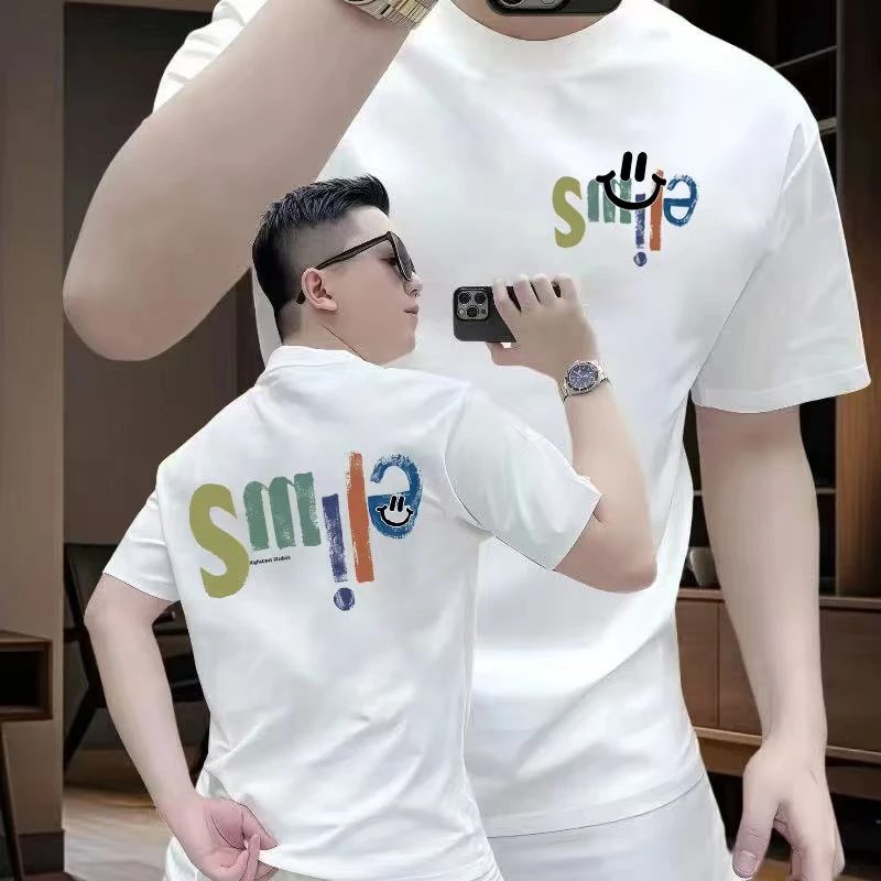 2025新款百搭潮牌T恤男重磅短袖高街设计感宽松痞帅半袖上衣体恤