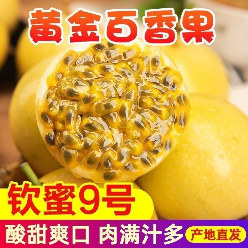 （广东隔天到）黄金百香果钦蜜9号纯甜无酸孕妇水果水果茶搭配蜜桔