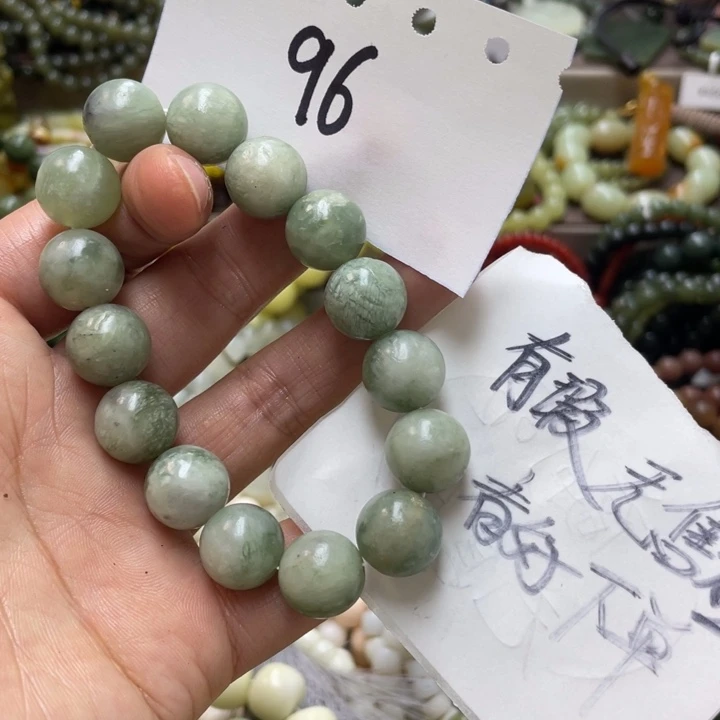 未镶嵌蛇纹石玉手链