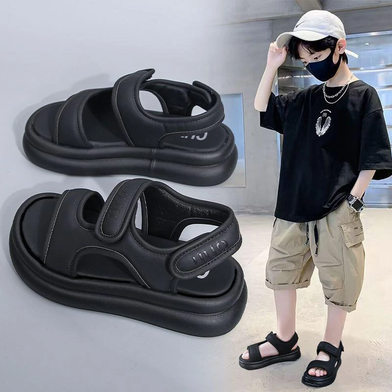 FAVMARTHA男童凉鞋夏季2025新款儿童运动防滑沙滩鞋中大童女孩软