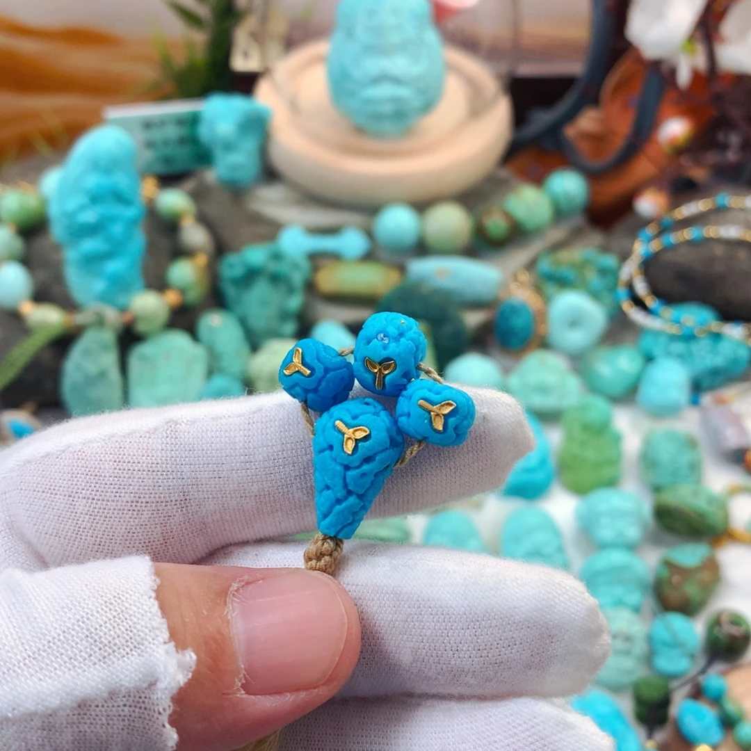 未镶嵌绿松石珠宝半成品