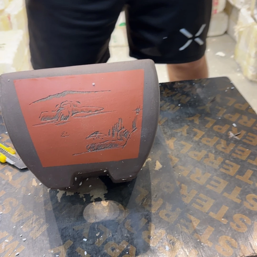 紫砂花盆瑕疵和瑕疵