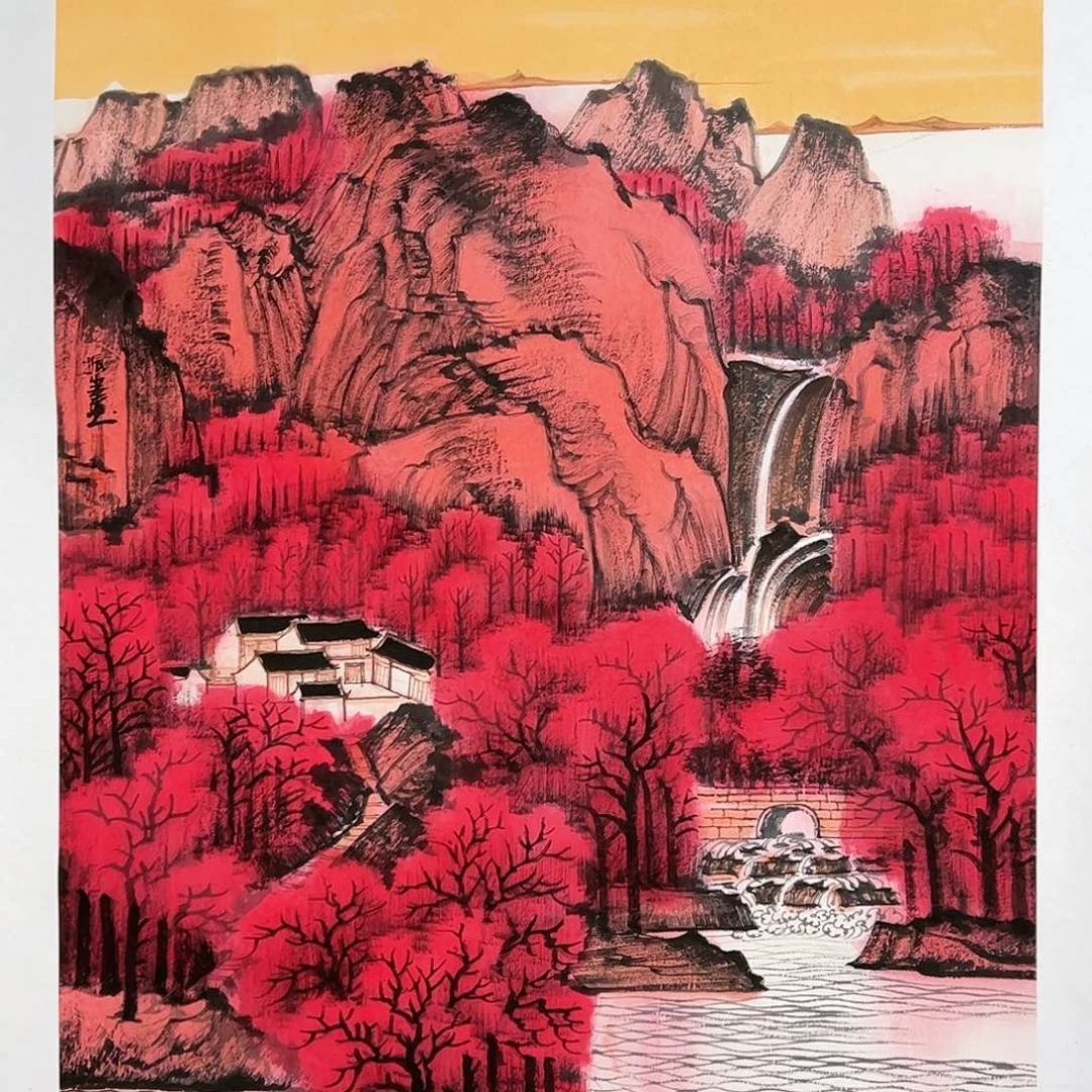 国画（g92714）美丽家园 书画