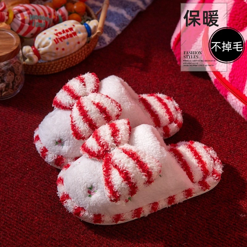 冬季棉拖鞋女款冬季新款毛绒防滑居家情侣木地板拖静音毛毛拖鞋