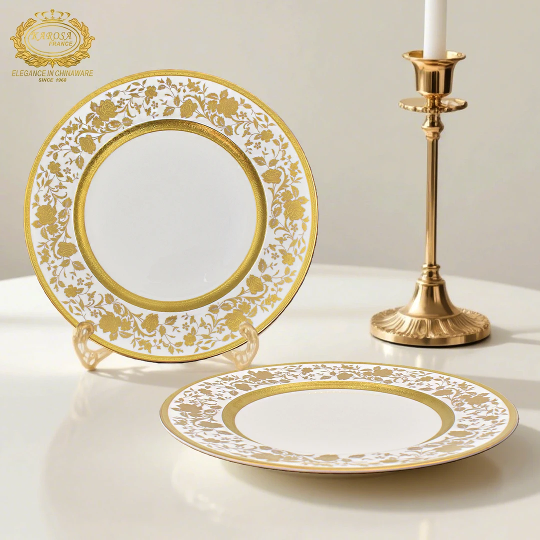 高档酒店定制款27.5cm骨瓷展示盘赏盘家用马卡龙色创意贝壳餐具盘