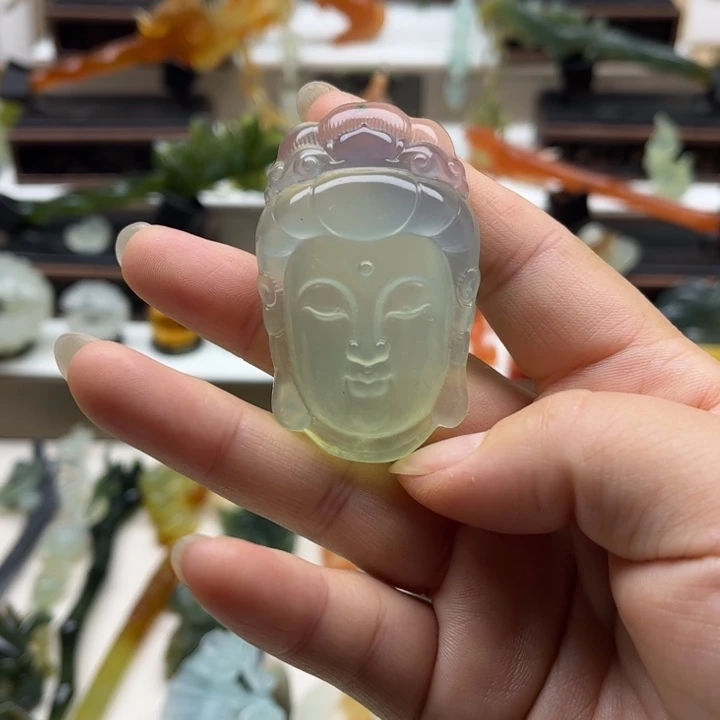 蛇纹石玉未镶嵌岫玉挂坠